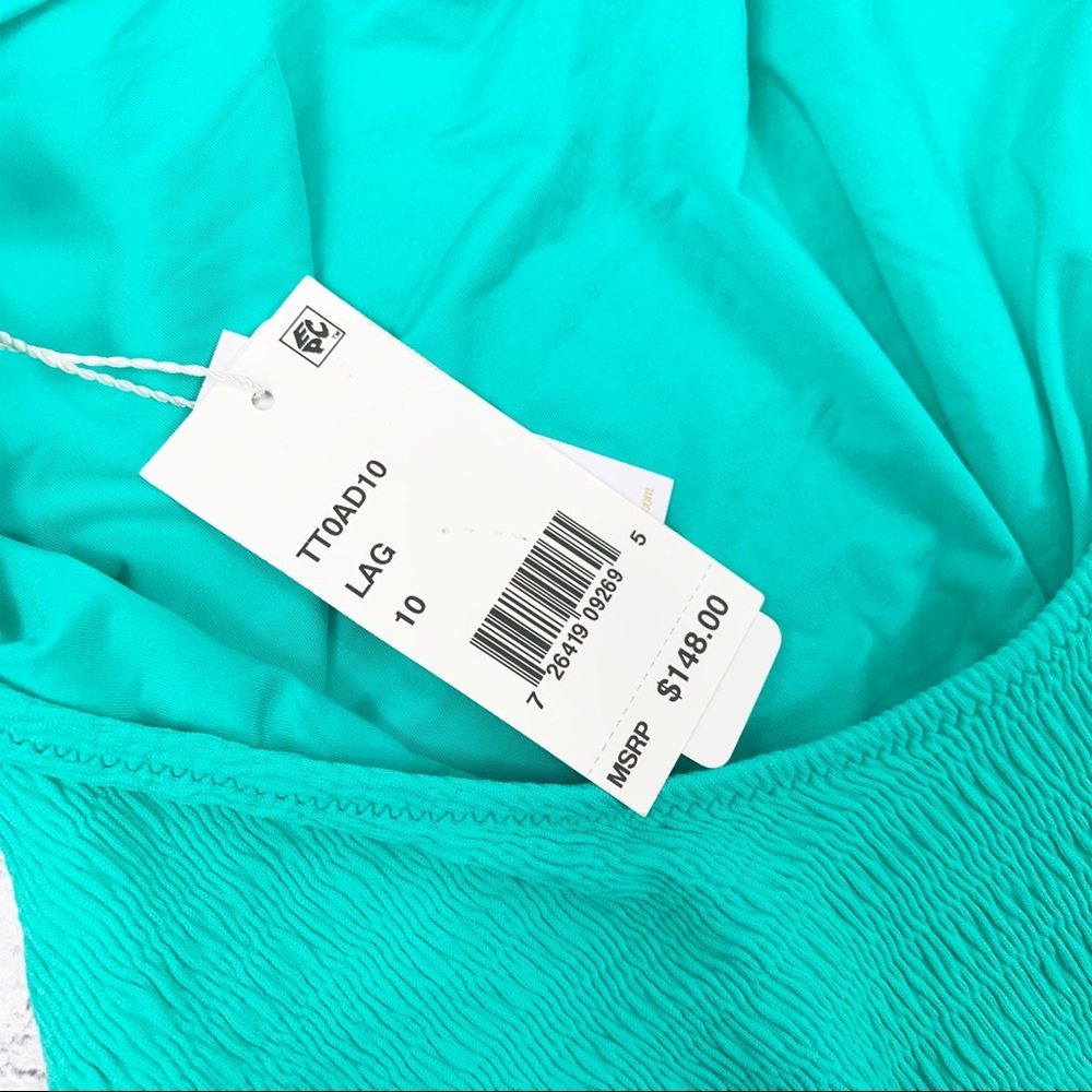Trina Turk Cabana Solids V-Plunge 1 Piece Swimsuit - Picture 9 of 10